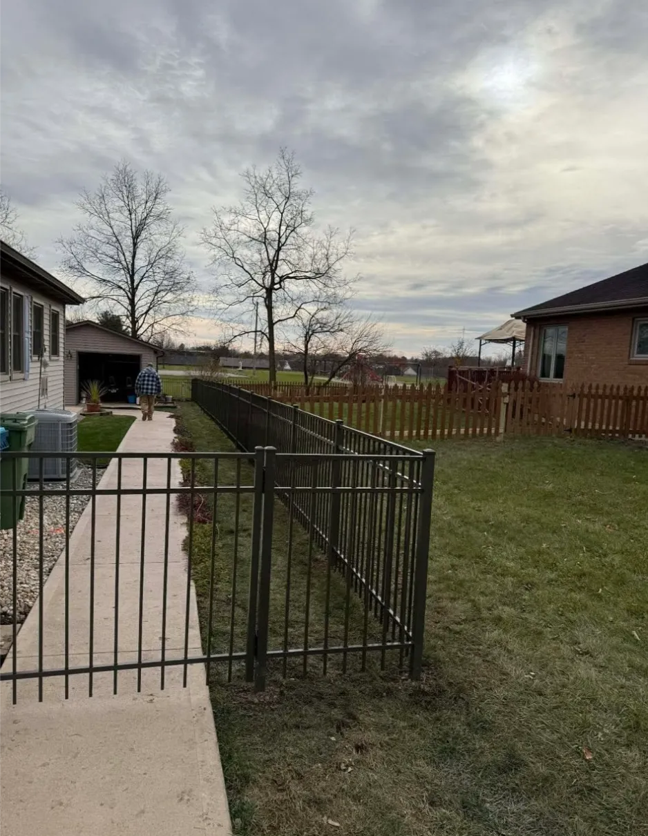 Aluminum Fence Installation in Sidney, OH by Always Driven