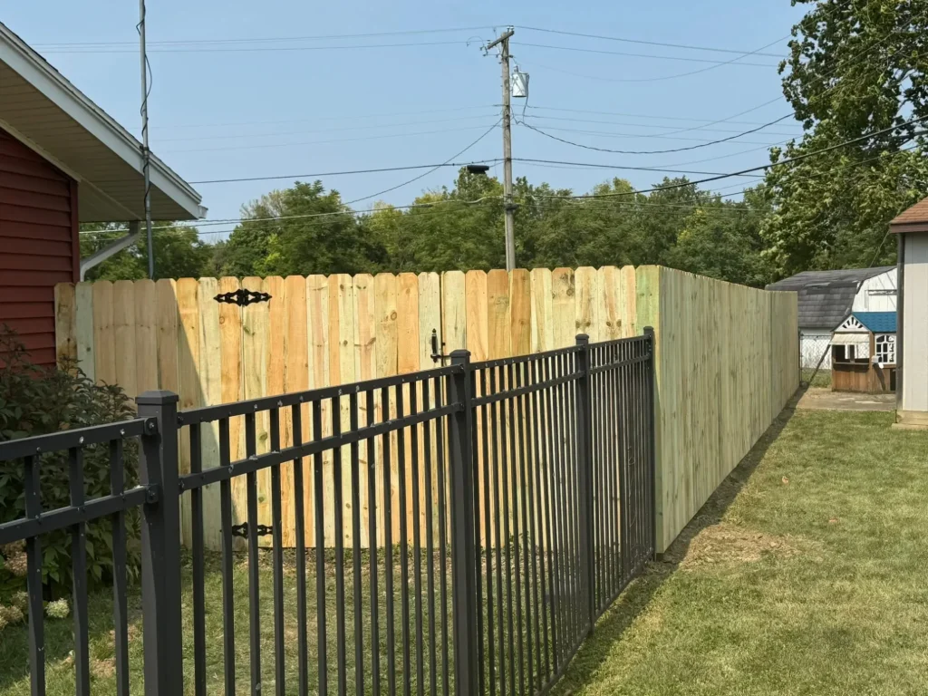 Completed Aluminum Fence Installation Project in Sidney, OH