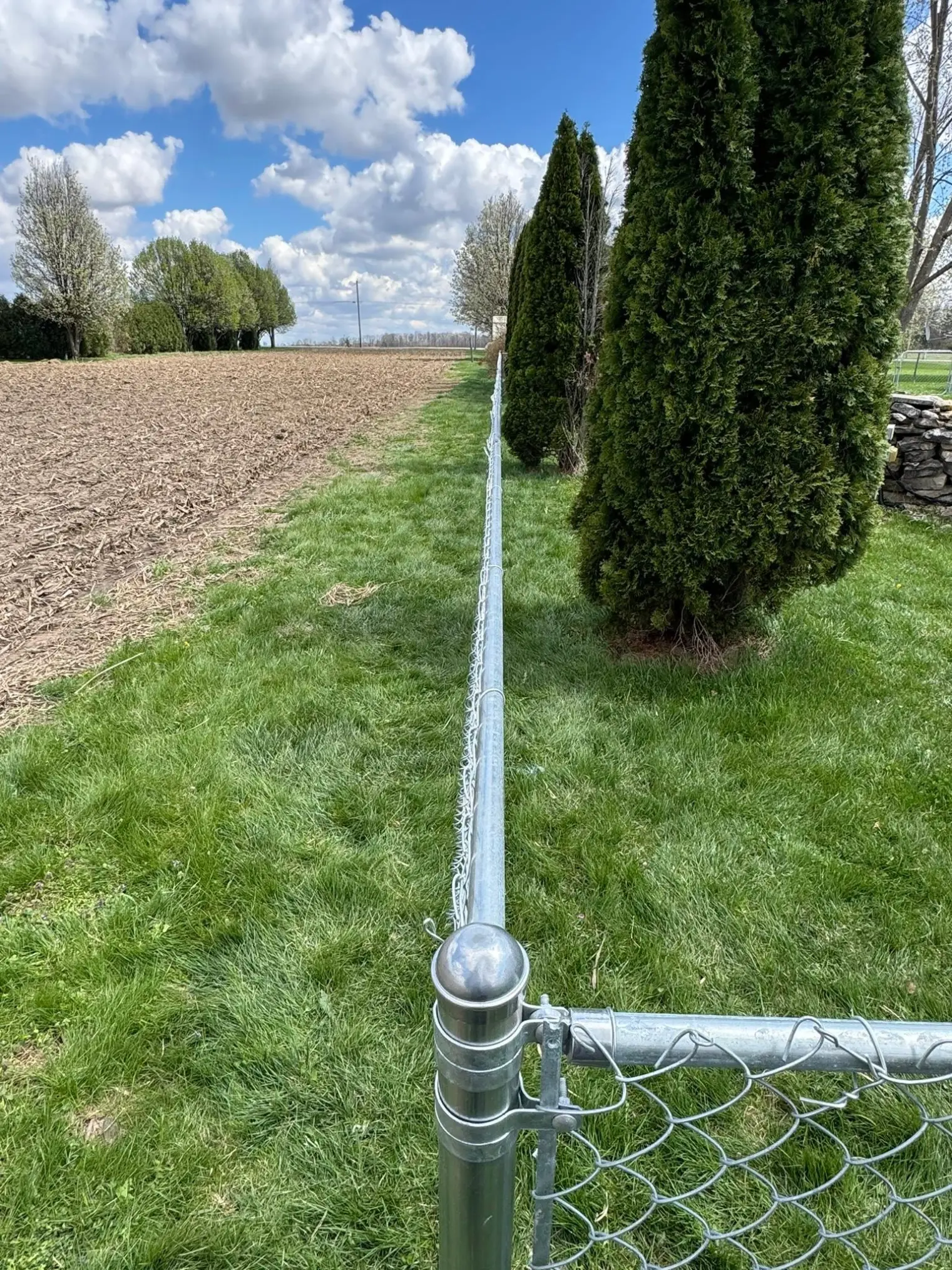 Completed Chain Link Fence Installation Project in Sidney, OH