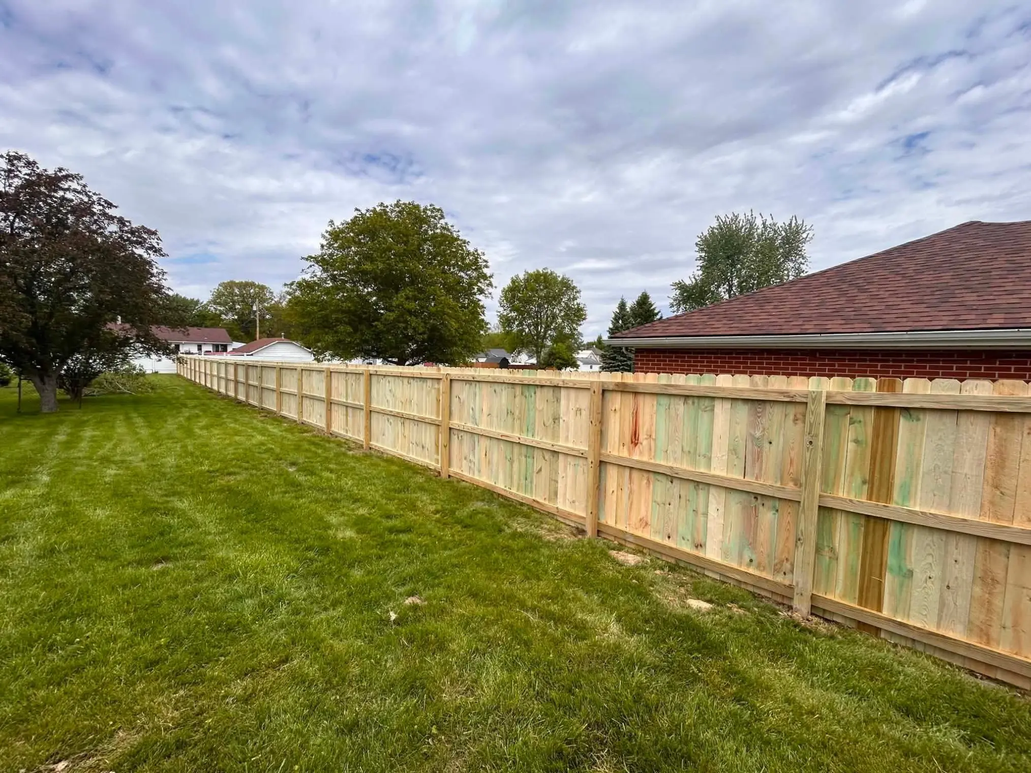 Completed Privacy Fence Installation Project in Sidney, OH
