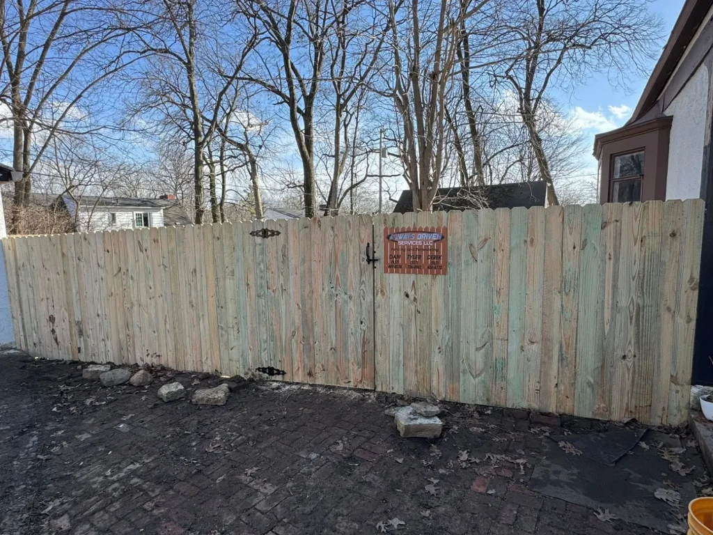 Wood Fence Installation in Sidney, OH by Always Driven